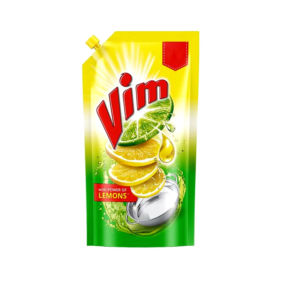 Vim Dishwash Liquid Gel Lemon