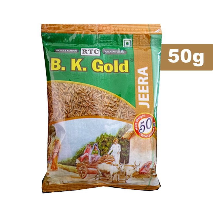 B.K Gold Jeera Seeds 50g